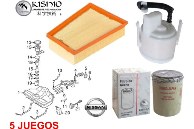 Filtro Aire Gasolina Aceite Nissan Sentra 00-06