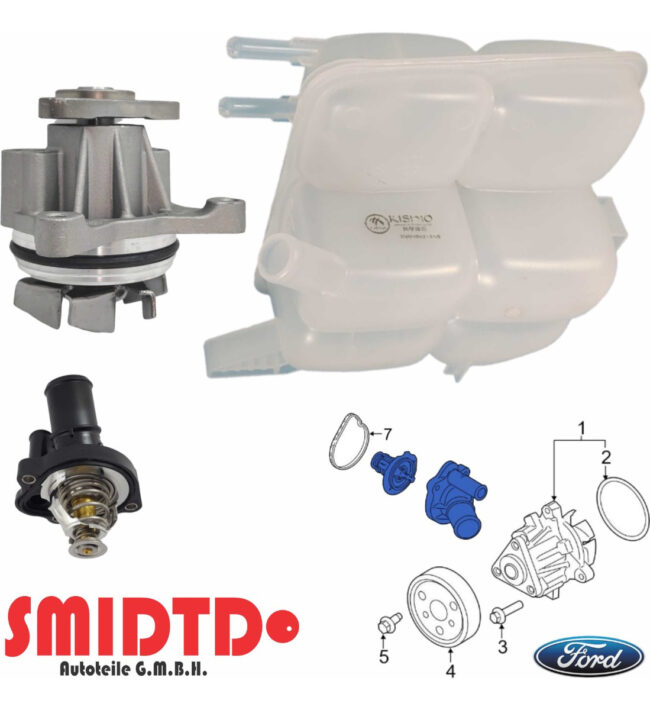 Bomba De Agua, Deposito Y Termostato Ford Focus 2.0l 03-07 - Image 4