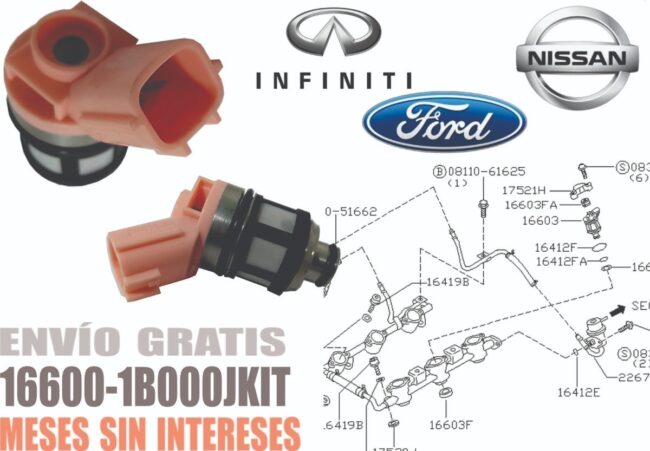 6 Inyectores De Gasolina Para Nissan Quest V6 3.0l 96-98 - Image 4