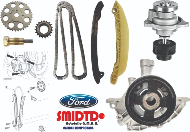 Kit Distribucion Bomba Agua Y Aceite Ford Ka 1.6l 99-05