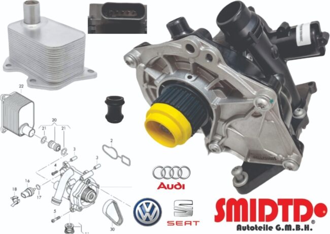 Bomba Agua Termostato Electronico Radiador Audi A7 15-17 - Image 8