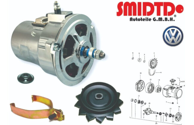 Alternador Cromado Completo Sedan 1.6 Fuel Injec 92-04 Vocho - Image 2