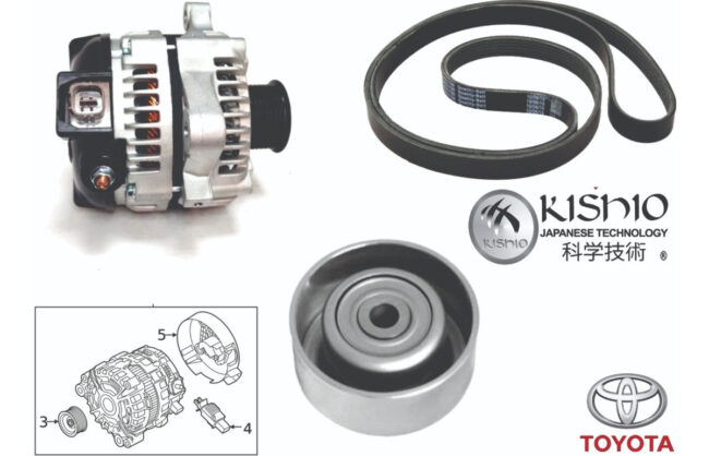 Alternador Banda Sin A/c Polea Tensor Toyota Hiace 2.7 06-18 - Image 2