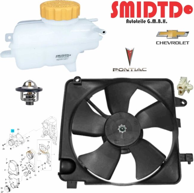 Motoventilador Completo Tapon Y Deposito Matiz G2 1.0l 05-17 - Image 3