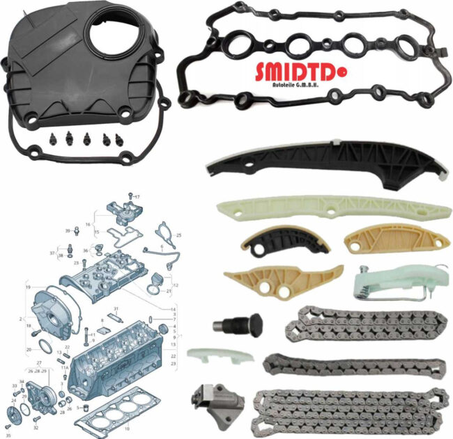 Kit Distribucion Tapa Arboles Audi A4 2.0 Tsi 09-15