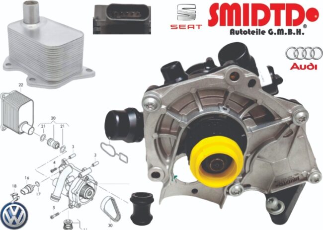 Bomba Agua Termostato Electronico Radiador Audi A7 15-17
