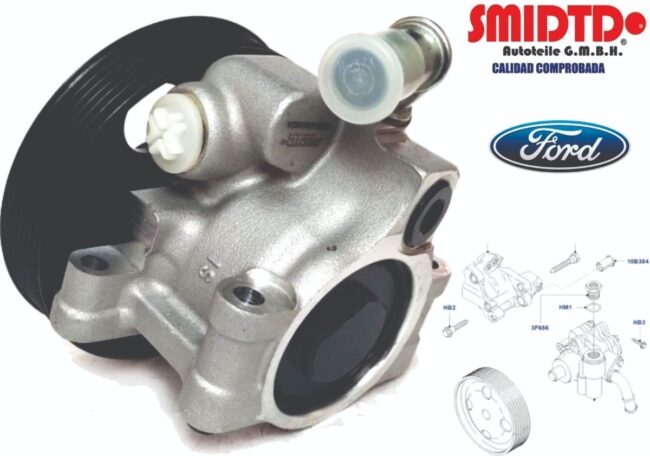 Bomba Direccion Hidraulica Ford Fiesta 01-08 Aluminio Polea - Image 5