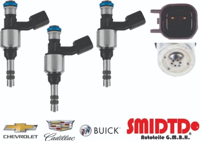 3 Inyectores Gasolina Cadillac Srx V6 3.6l 12-16