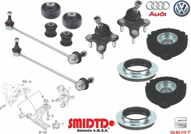 Bases Baleros Rotulas Bujes Estabilizador Vw Jetta A6 10-14
