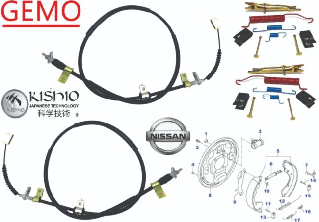 Cables Freno Mano Repuesto Balatas Nissan Pickup Np300 12-19