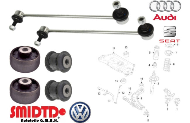 Bujes Tornillos Estabilizad Delanteros Jetta A6