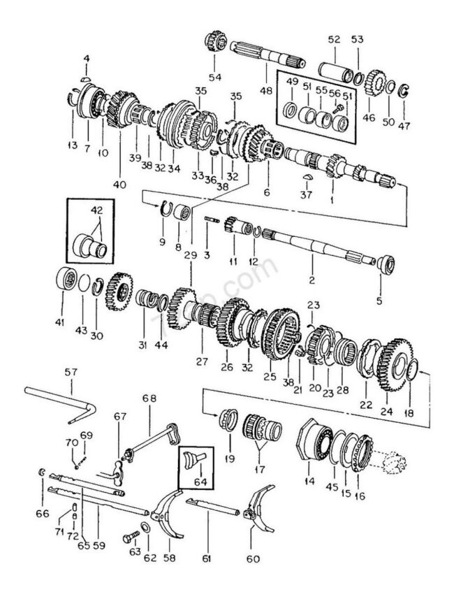 4 Bronces Caja Velocidades Vw Combi 1.6l 77-86 - Image 2