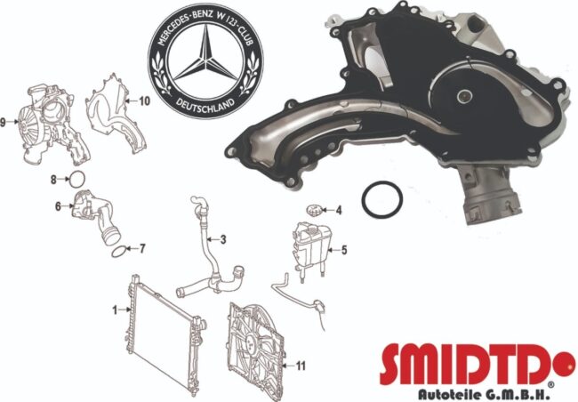 1 Bomba Agua Mercedes Benz Gl 450 4.6l Class X166 12-15 - Image 2