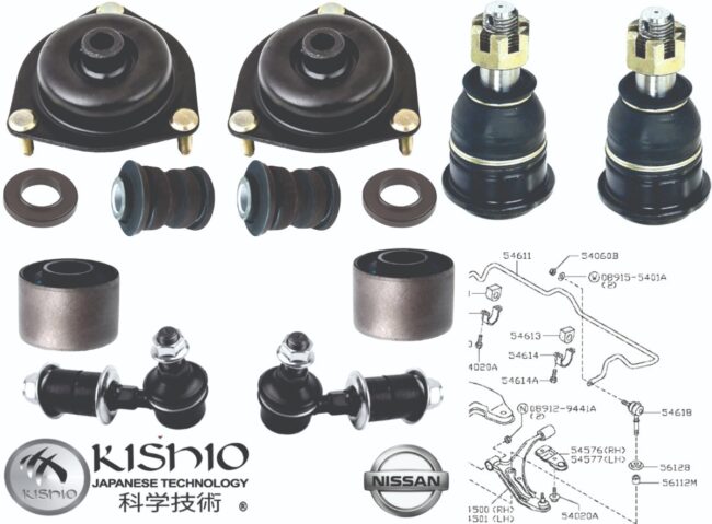 Kit Bujes Bases Estabilizad Rotulas Nissan Sentra 00-06 B15