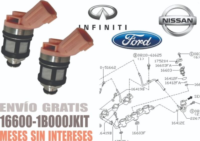 4 Inyectores De Gasolina Nissan Xterra V6 3.3l 02-04 Turbo - Image 3