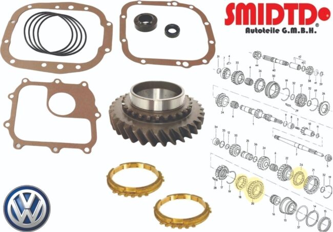 Engrane 1a Veloci Juntas Bronces Retenes Vw Combi 1.6l 74-86 - Image 2
