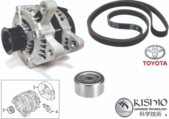 Alternador Banda Sin A/c Polea Tensor Toyota Hiace 2.7 06-18 - Image 3