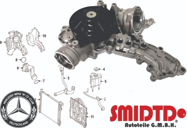1 Bomba Agua Mercedes Benz Gl 450 4.6l Class X166 12-15