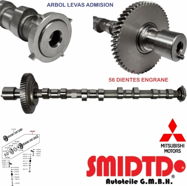 Kit Distribucion Arboles Mitsubishi L200 Triton 2.5 05-14 - Image 6