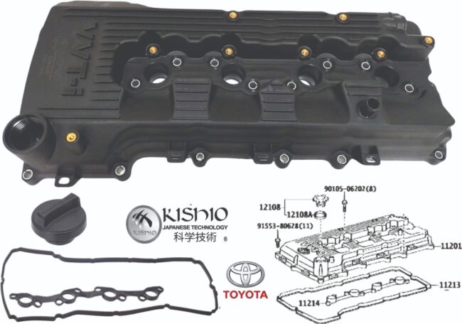 Tapa Punterias Con Juntas Tapon Toyota Hiace 2.7 04-19 2trfe - Image 3