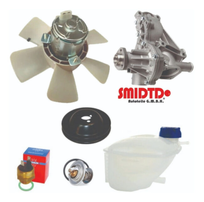 Kit Motoventilador Bulbo Deposito Bomba Agua Vw Caribe 80-85