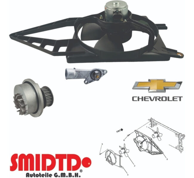 Motoventilador S/aac C/tolva Bomba De Agua Chevy 1.6l 94-12 - Image 3