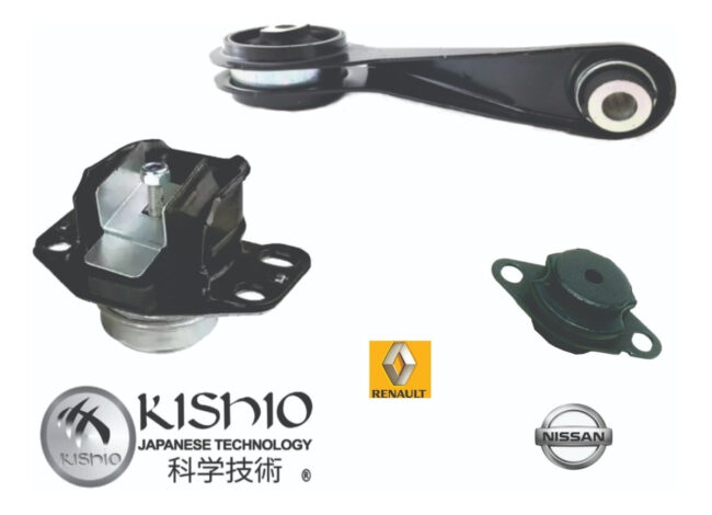 2 Soportes Motor 1 Soporte Caja Platina 02-12 Clio 02-10 Std - Image 2