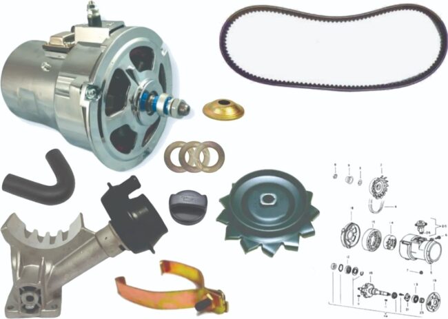 Alternador Cromado Completo Sedan 1.6 Fuel Injec 92-04 Vocho