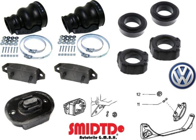 3 Soportes Motor 4 Gomas Y 2 Machetas Vw Sedan 74-00 1.6