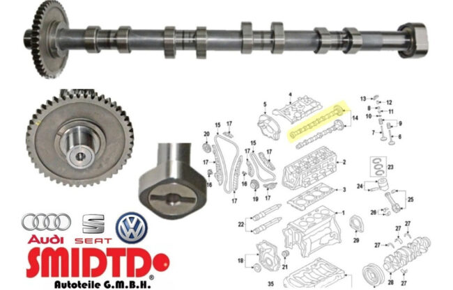 Arbol Levas Valvula Vvt Vw Jetta - Gli 2.0 L Tsi 08-14 - Image 4