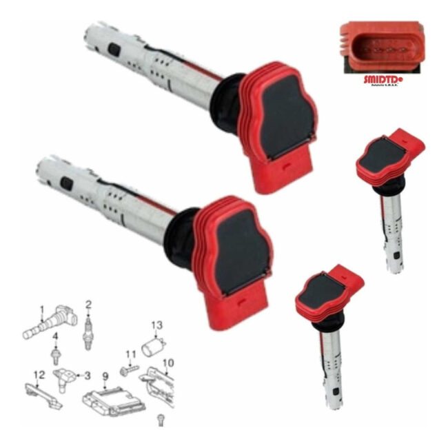 4 Bobinas De Encendido Roja Audi A4 2012-2012 V6 3.2 Lts - Image 3