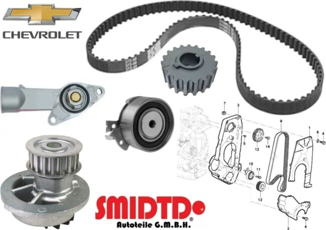 Kit Distribucion Bomba Agua Aspas Termostato Chevy 1.6 94-12 - Image 2