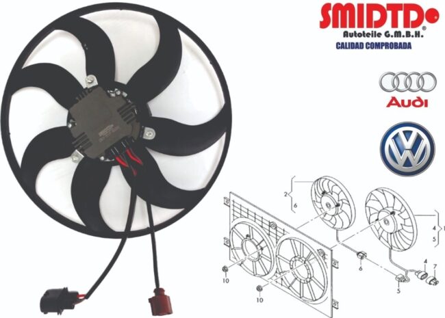 Motoventilador Principal 360 Mm T/siemens Bora 1.9l 05-10