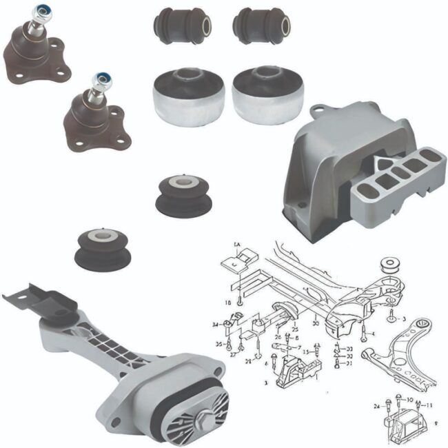 Soportes De Motor Bujes Y Rotulas Vw Golf A4 99-05 2.8 Vr6 - Image 4