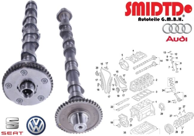 Arbol Levas Valvula Vvt Vw Jetta - Gli 2.0 L Tsi 08-14 - Image 3