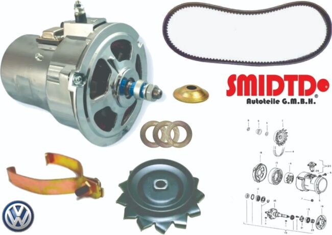 Alternador Cromado Completo Sedan 1.6 Fuel Injec 92-04 Vocho
