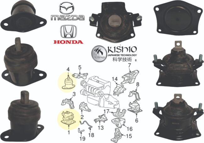 Soporte De Motor Trasero Y Derecho Honda Accord 2.4l 03-07 - Image 2