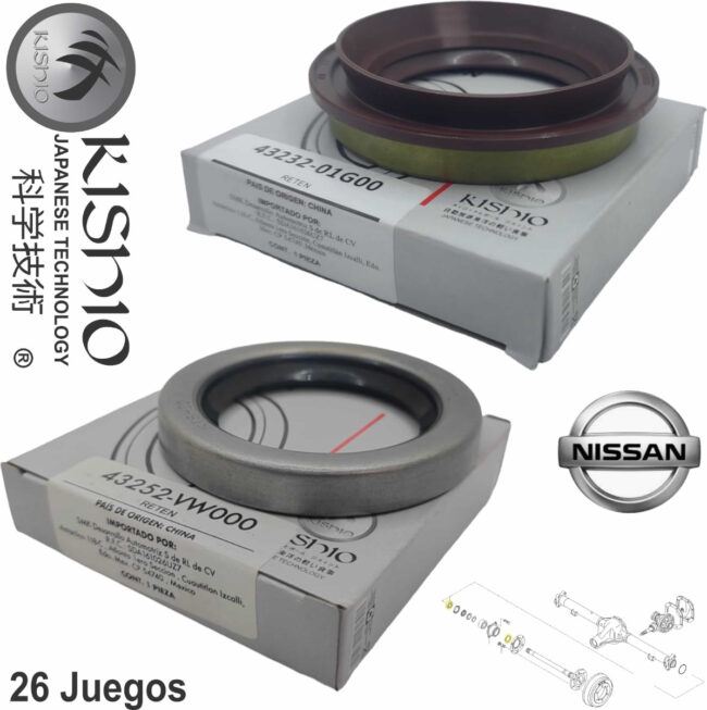 26 Jgos Reten Maza Rueda Trasera Nissan Urvan 2.4l 2002-2014 - Image 5