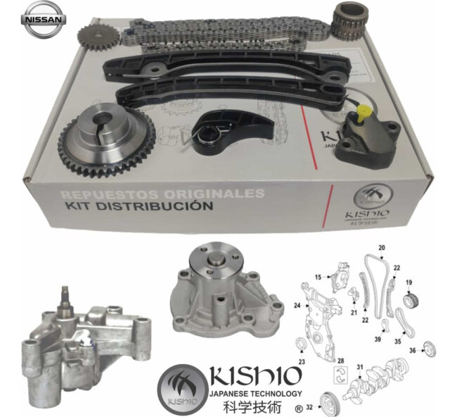 Kit Distribucion Bomba Agua Ya Aceite Nissan Versa 1.6 15-19 - Image 5