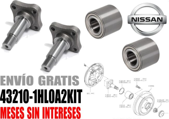 2 Mazas 2 Baleros Traseros S/abs Nissan March 1.6l 12-18 - Image 2