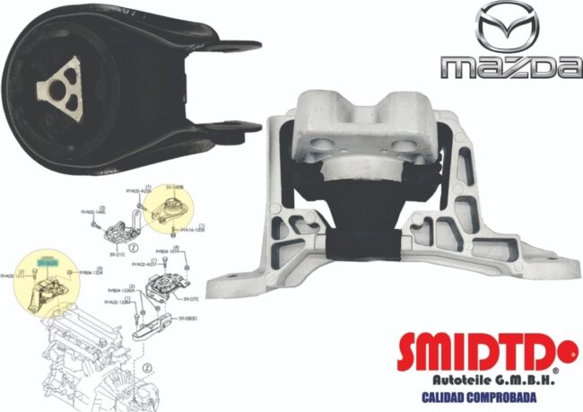 Soportes Motor Derecho Y Trasero Mazda 3 2.0l 04-11 Smidtd