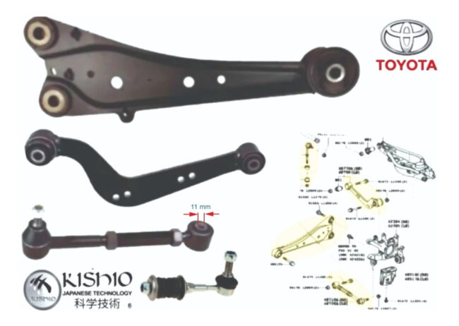 Kit Brazos Estabilizadores Traseros Izqui Toyota Rav-4 06-18