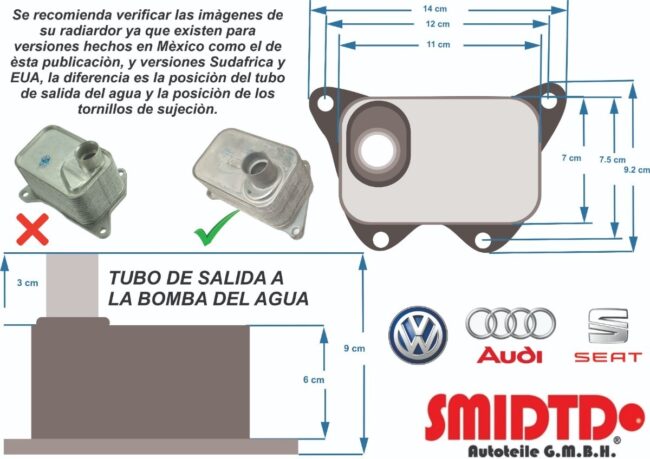 Bomba Agua Aluminio Radiador Y Filtro Vw Eos 2.0l Tsi 13-17 - Image 4