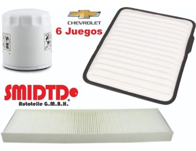 6 Kit Filtros Aire, Cabina Y Aceite Gmc Equinox 3.6l 08-09