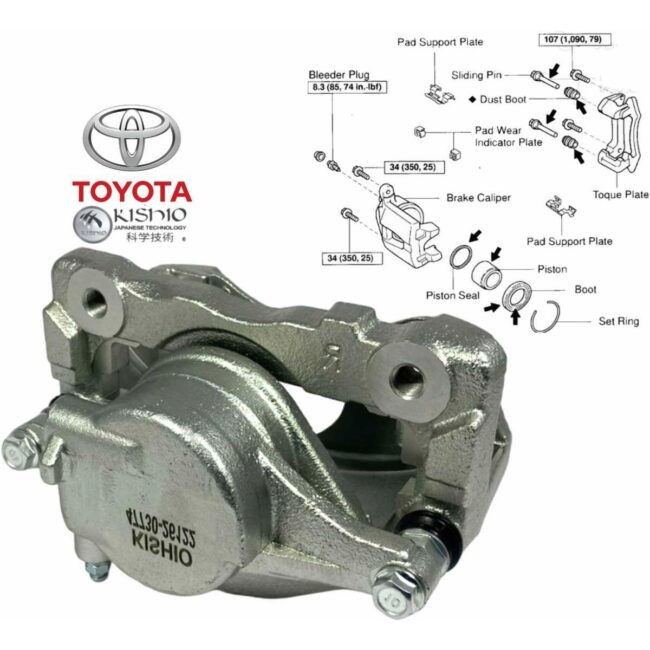 Caliper Freno Delant Derecho Toyota Hiace 2.7l 04-17 S/balat - Image 2