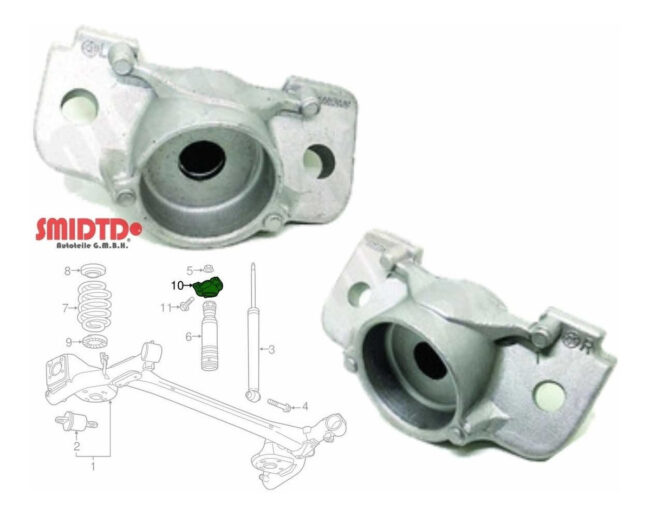 2 Bases De Amortiguador Trasero Chevrolet Sonic 1.6l 12-17