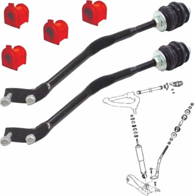 2 Barras Tensora Delantera Y 4 Gomas Toyota Hiace 2.7l 04-18 - Image 5