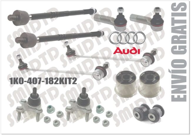 2 Rotulas 2 Bieletas 4 Bujes 2 Estabilizadores Audi A3 04-12