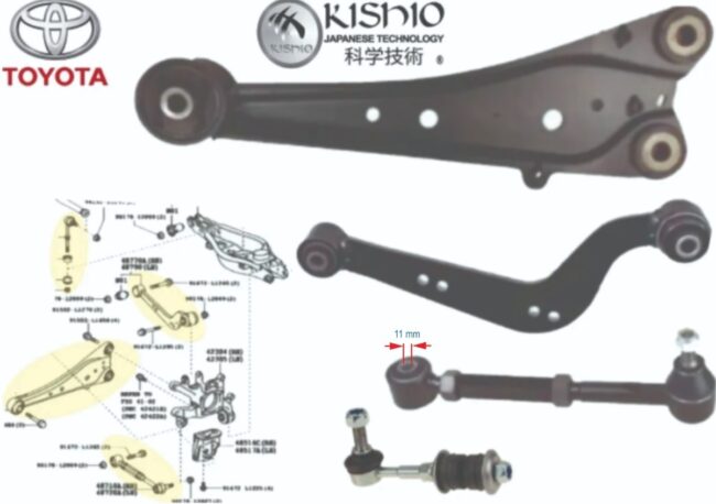 Kit Brazos Estabilizadores Traseros Derech Toyota Rav4 06-18