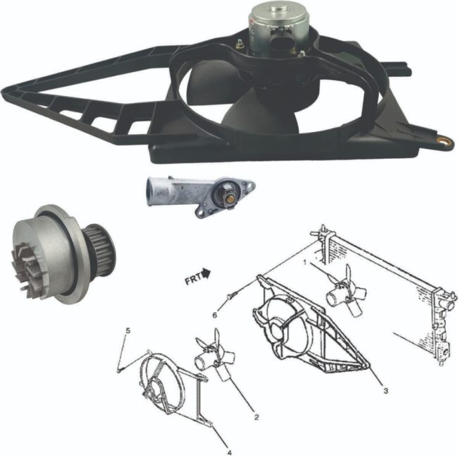 Motoventilador S/aac C/tolva Bomba De Agua Chevy 1.6l 94-12 - Image 7